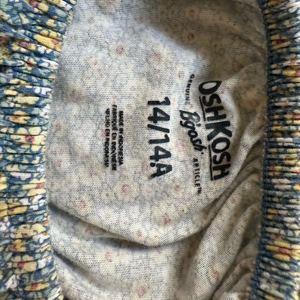 OshKosh B'gosh Yellow and Blue Floral Top - Picture 3 of 7